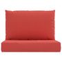 Voir la diapositive 4 : VIDAXL Coussins de palette lot de 2 rouge tissu oxford