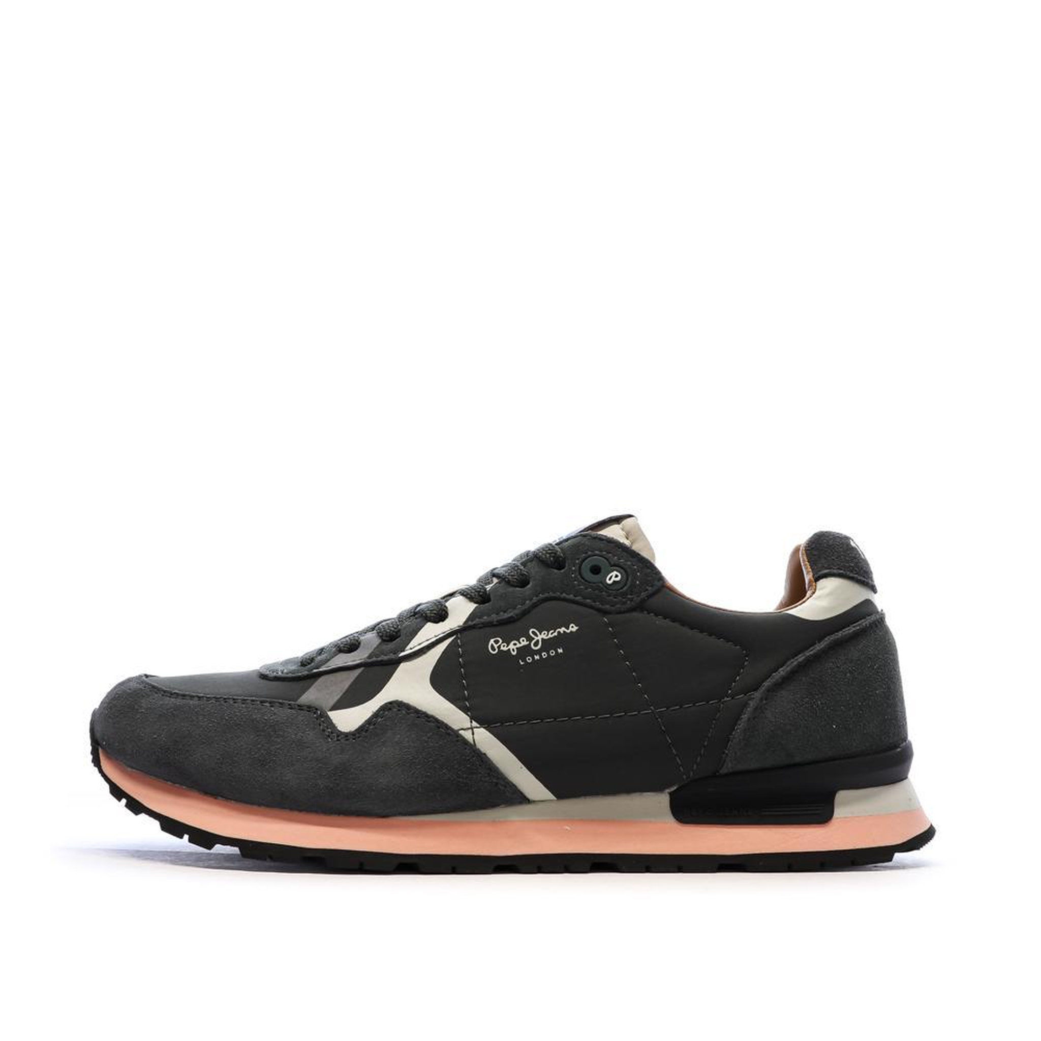 Voir la diapositive 1 : Pepe Jeans Baskets Noir/Rose Homme Pepe jeans Brit Prints