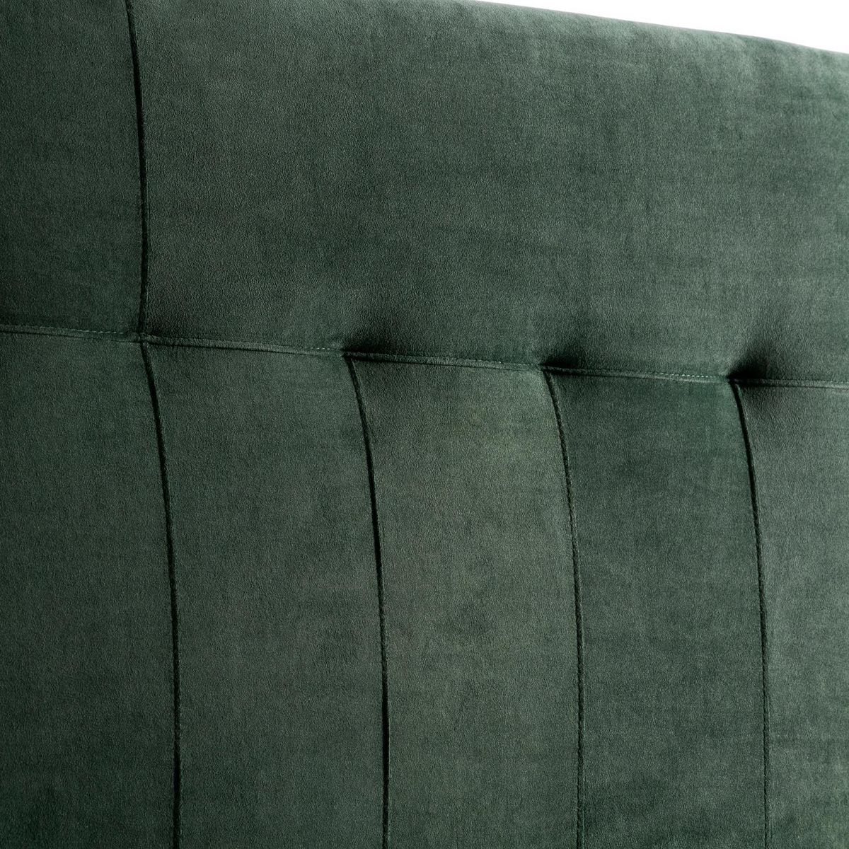 MARCKONFORT Tête de lit tapissée Napoles 140x100 cm Vert, Velours, Pieds en Bois