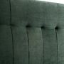 Voir la diapositive 4 : MARCKONFORT Tête de lit tapissée Napoles 140x100 cm Vert, Velours, Pieds en Bois