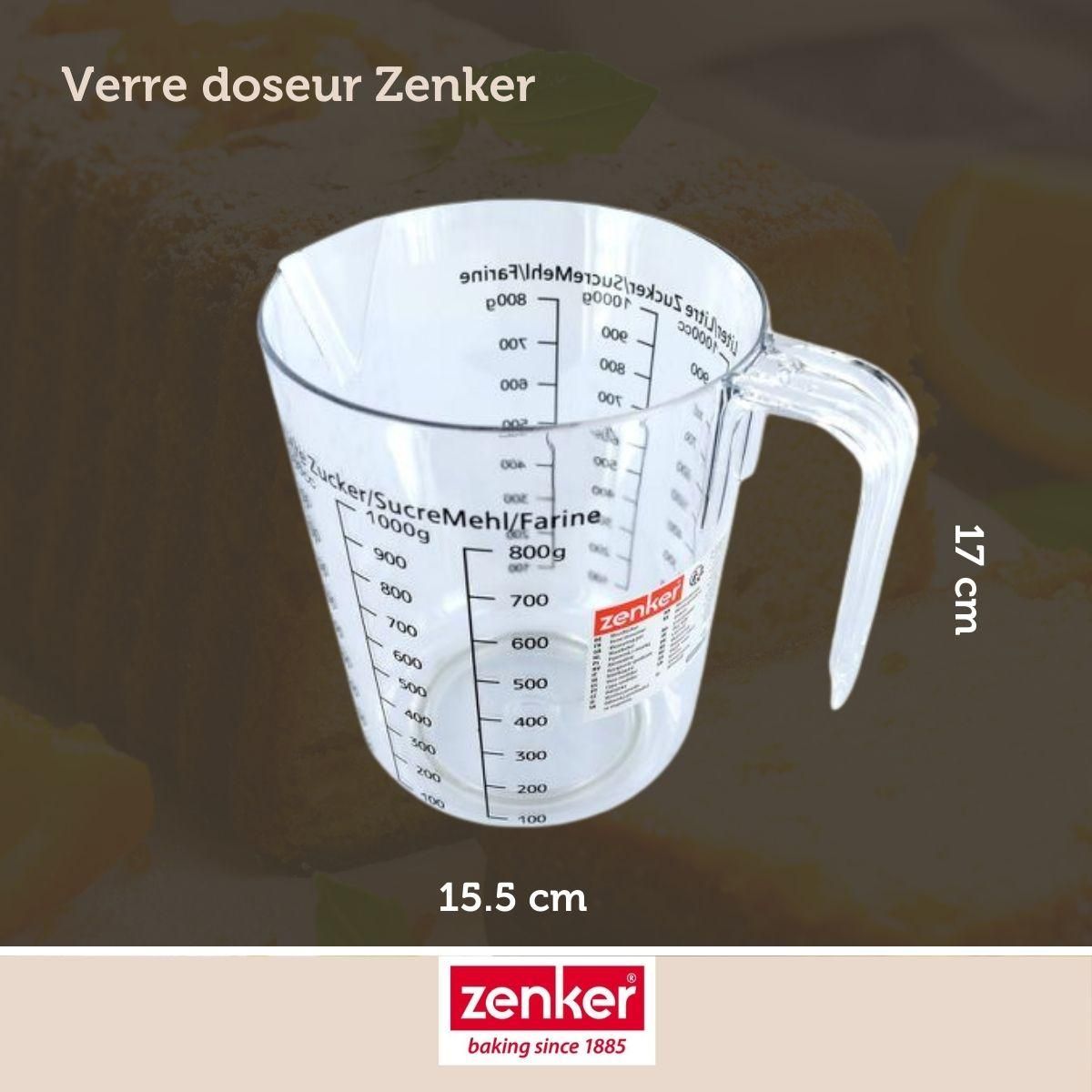 ZENKER Verre doseur 1 litre Zenker Smart Pastry
