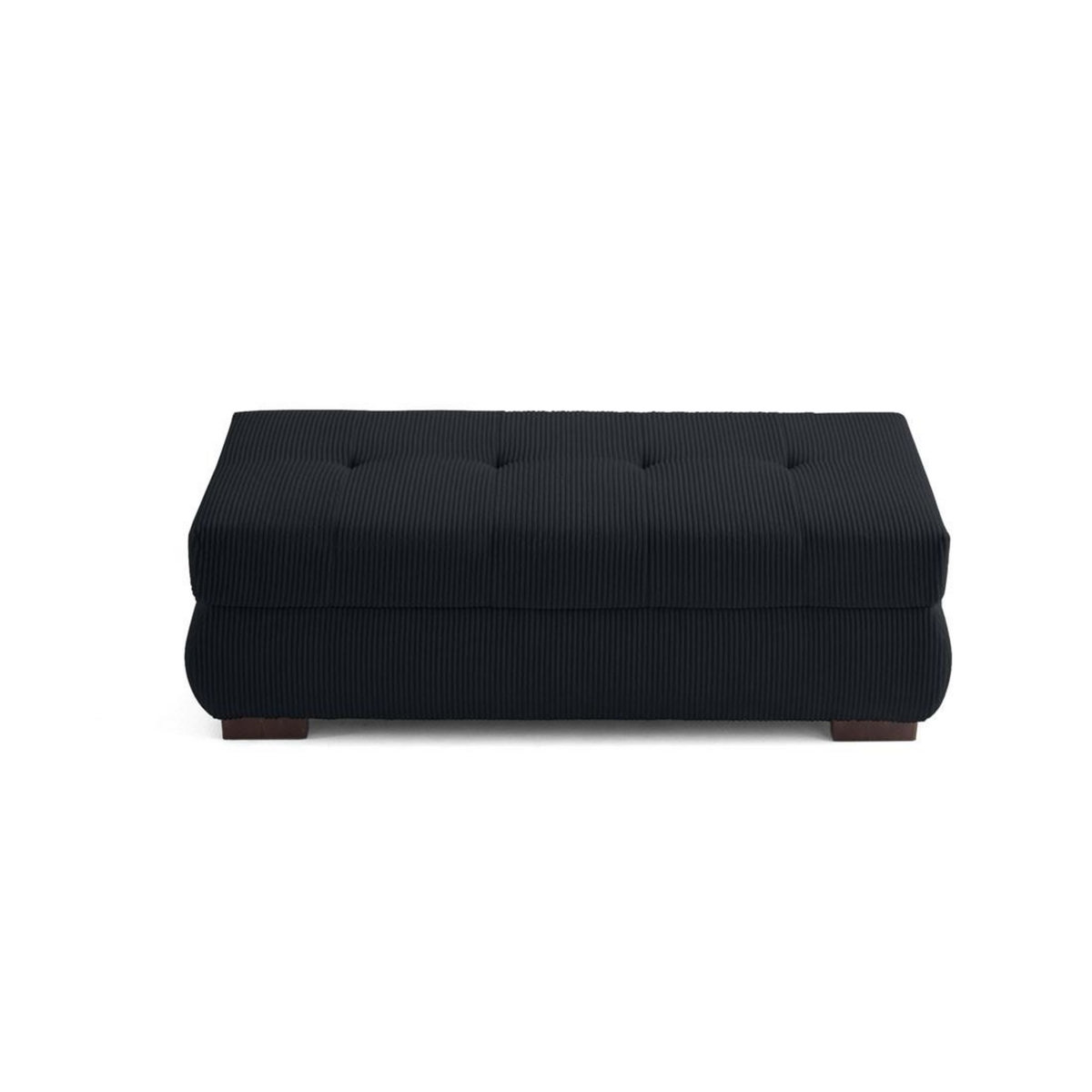 LISA DESIGN Vermont - pouf d'appoint - en velours côtelé