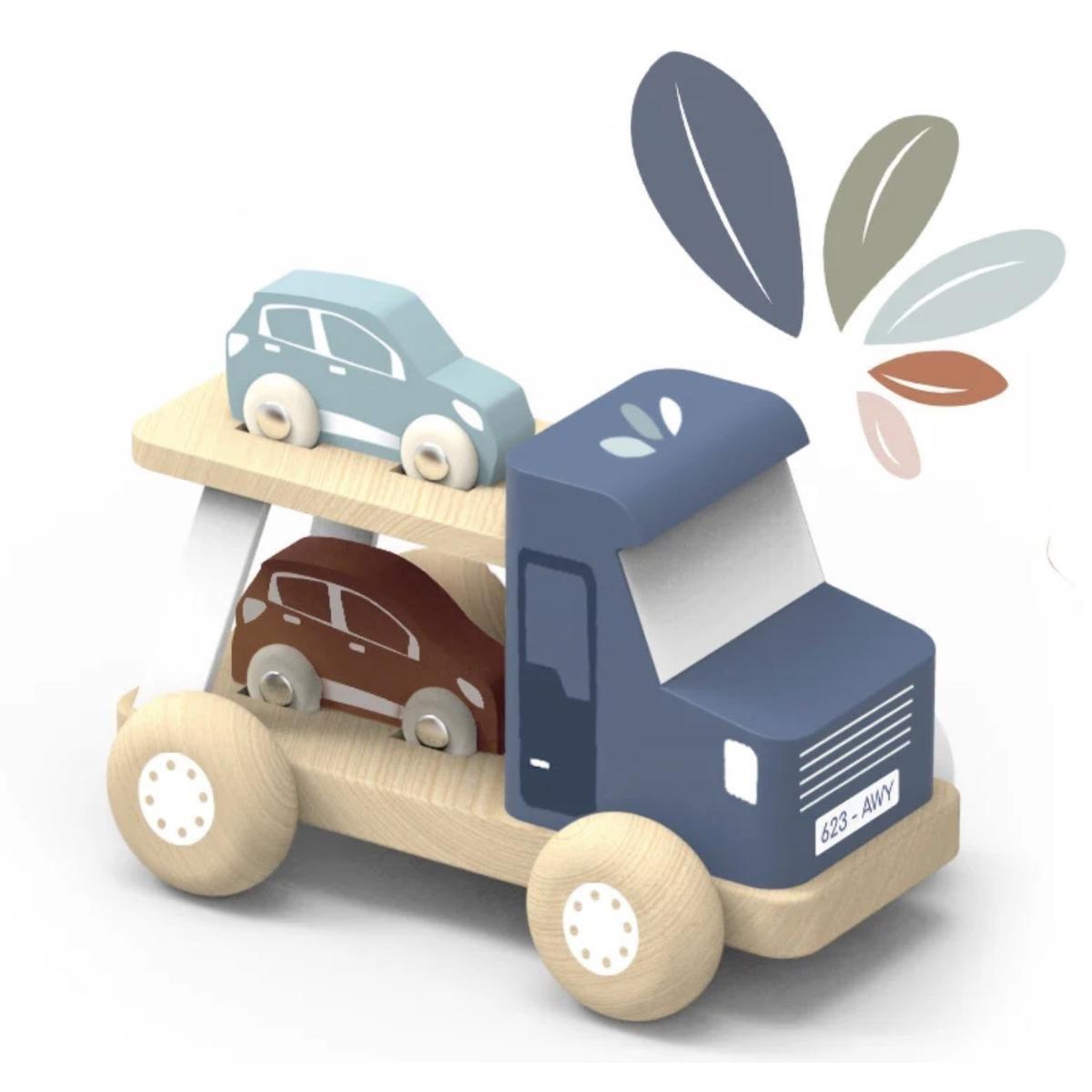 SPEEDY MONKEY - Camion porte-voitures 2 ans