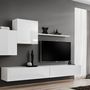Voir la diapositive 3 : Paris Prix Meuble TV Mural Design  Switch X  330cm Blanc