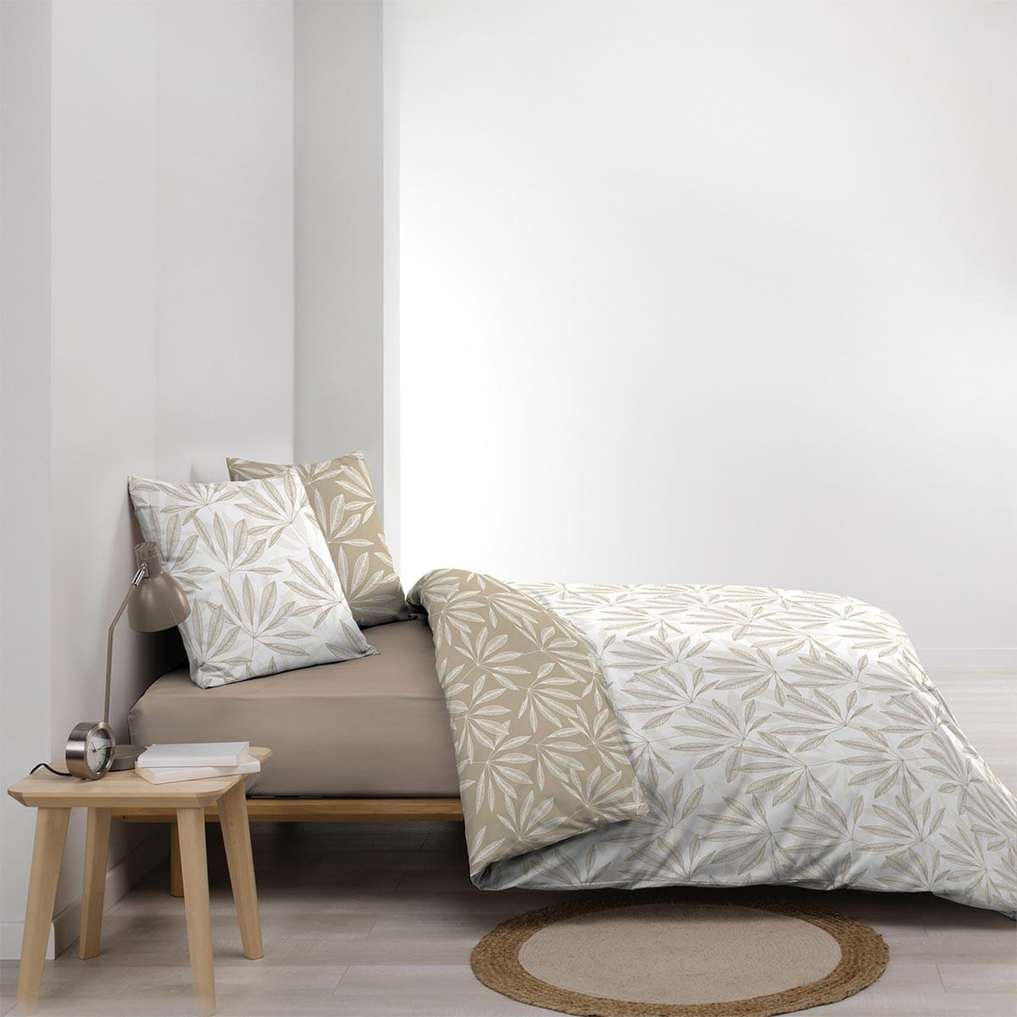 Voir la diapositive 3 : Douceur d'Intérieur Parure de lit 3 pièces  malia  240x220cm naturel