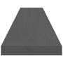 Voir la diapositive 5 : VIDAXL Etageres murales flottantes 2 pcs gris brillant 120x23,5x3,8 cm