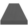 Voir la diapositive 5 : VIDAXL Etageres murales flottantes 2 pcs gris brillant 120x23,5x3,8 cm