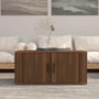 Voir la diapositive 1 : VIDAXL Table basse Chene marron 80x50x36 cm Bois d'ingenierie