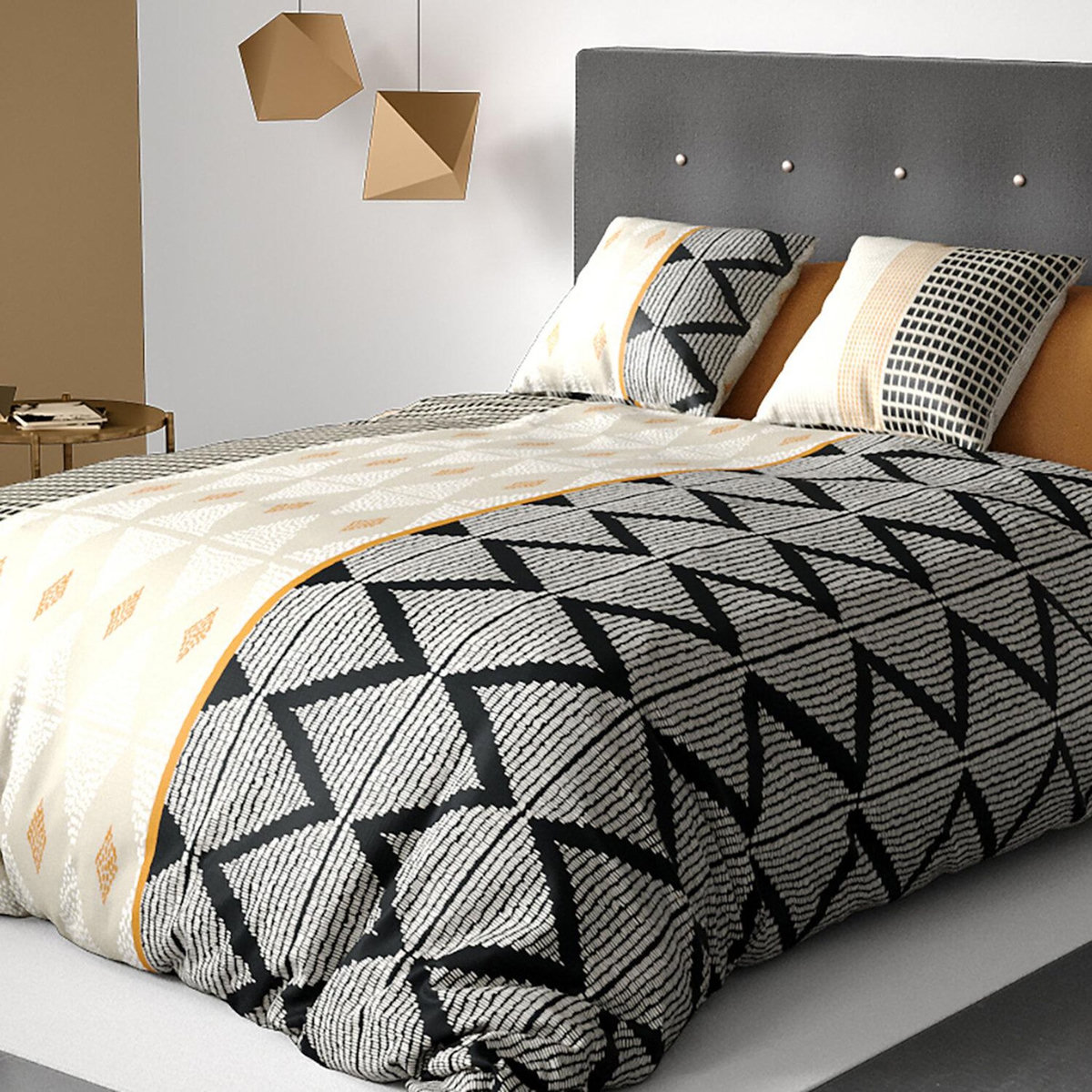 ATELIER DU COTON Parure housse de couette 100% coton 57fils madi
