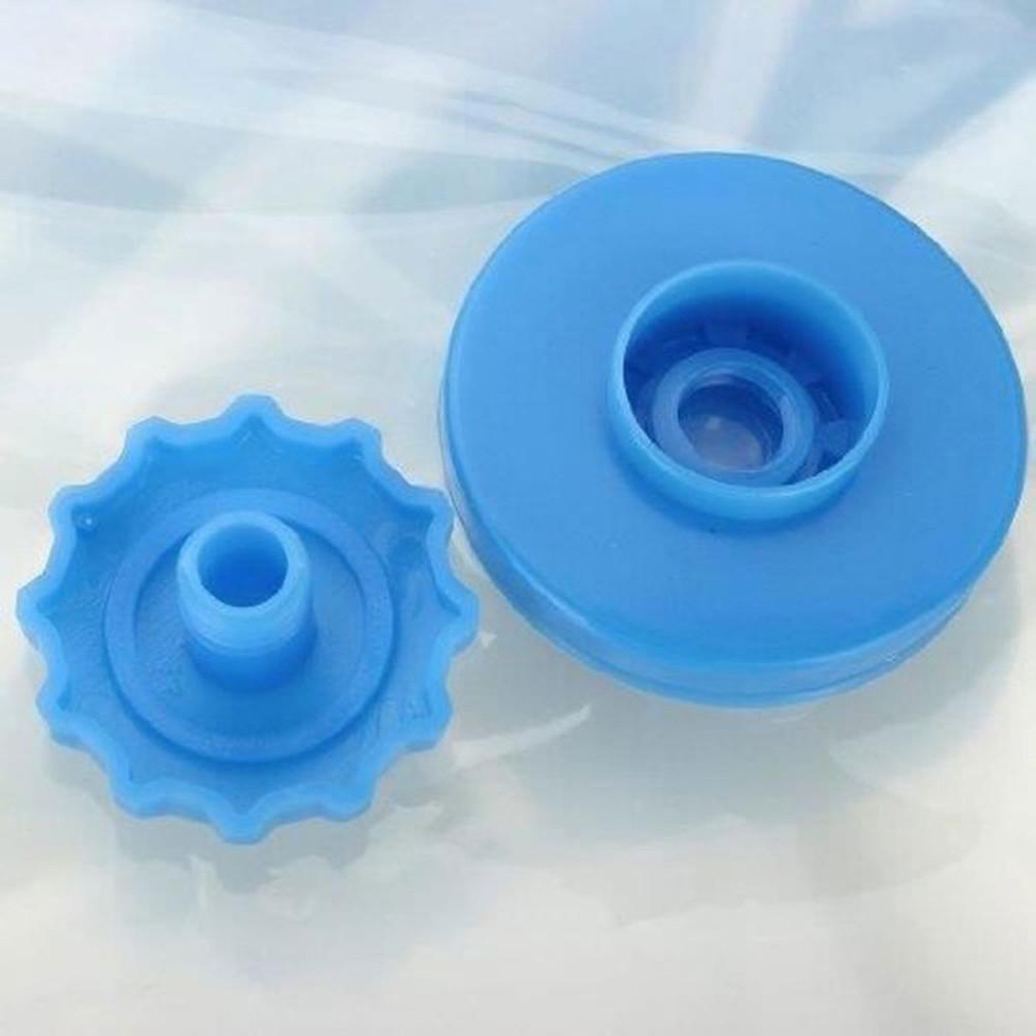 Voir la diapositive 2 : Lot de 5 housses de rangement sous vide étanches 100 x 80 cm avec valve bleue transparentes