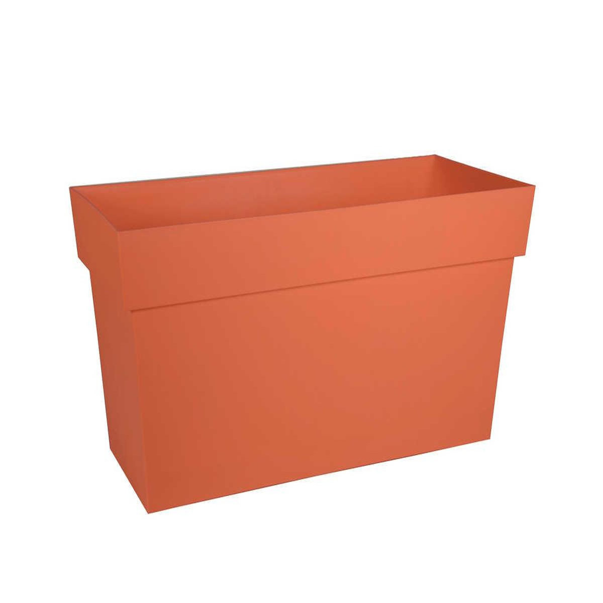 Eda Jardinière Muret Toscane 79 x 36 x 39 cm - Orange terre battue - Eda