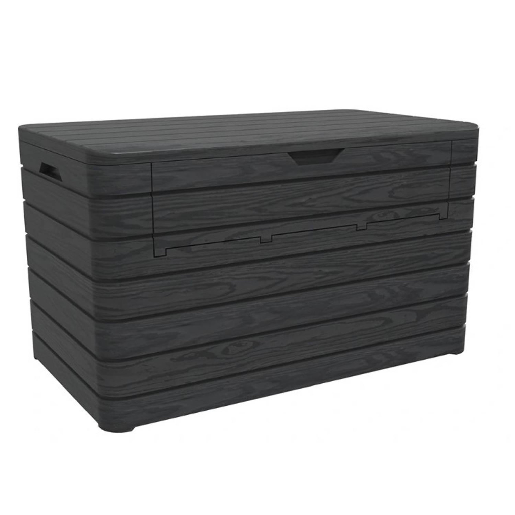 TOOMAX Coffre de rangement jardin - Résine - Anthracite - 970L - DOLOMITI