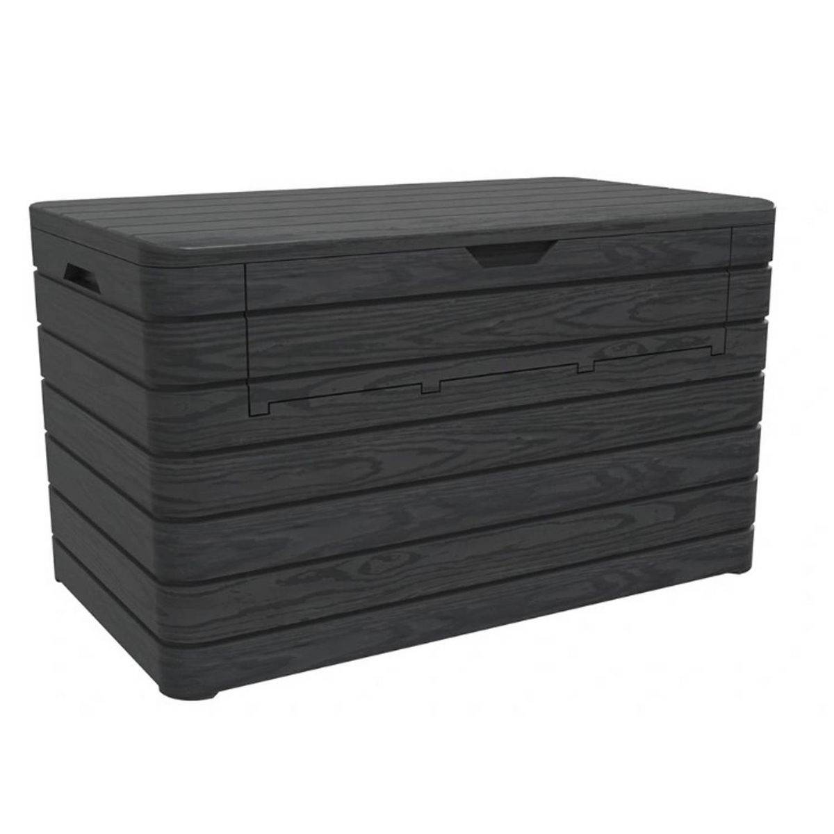 TOOMAX Coffre de rangement jardin - Résine - Anthracite - 970L - DOLOMITI
