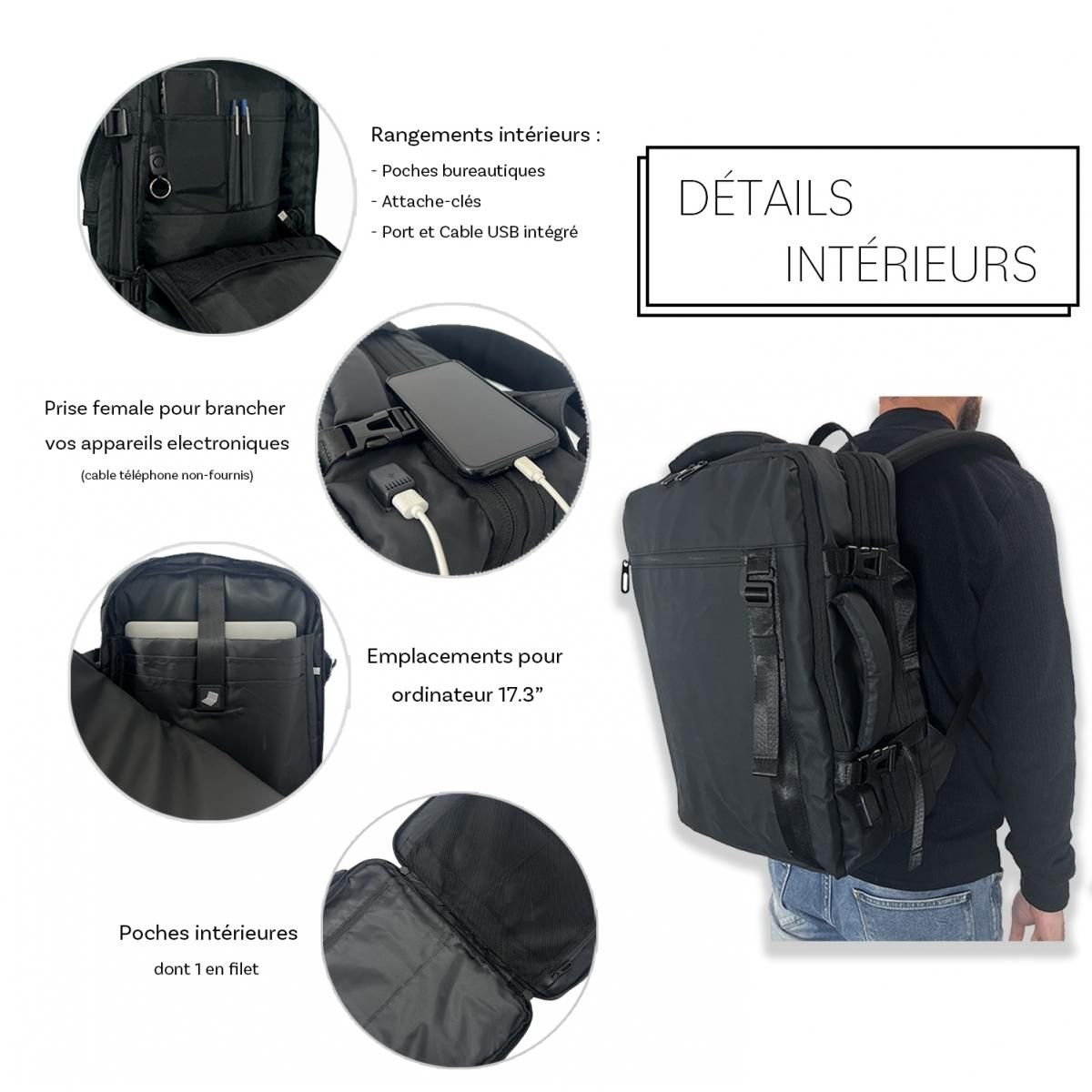 Cactus Sac à dos porte-ordinateur & voyage 17.3