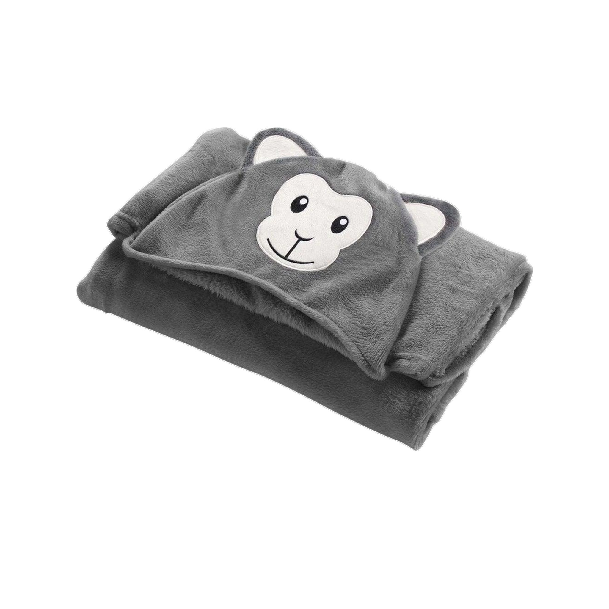 Voir la diapositive 3 : Douceur d'Intérieur Couette Douceur d'Intérieur Plaid à capuche singe flanelle douce à 100 % polyester