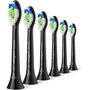 Voir la diapositive 2 : Philips Brossette dentaire Sonicare lot de 6 - HX6066/88 black Optimal W2