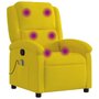 Voir la diapositive 2 : VIDAXL Fauteuil de massage inclinable jaune velours