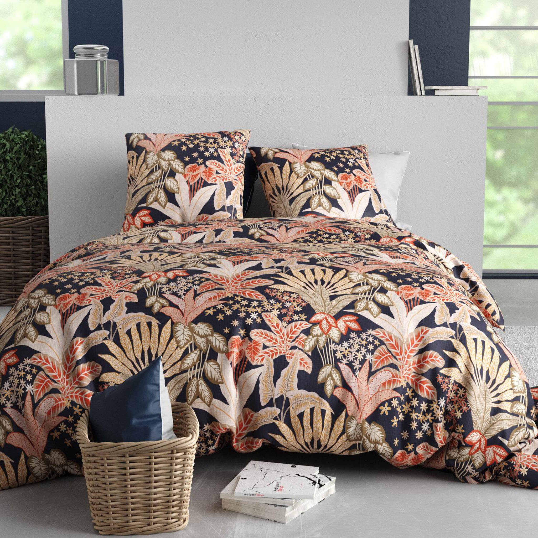 Voir la diapositive 1 : ATELIER DU COTON Parure housse de couette 100% coton 57fils louisiane