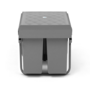 Voir la diapositive 3 : ID MARKET Poubelle de tri sélectif encastrable 3 compartiments amovibles 1x15L et 2x8L