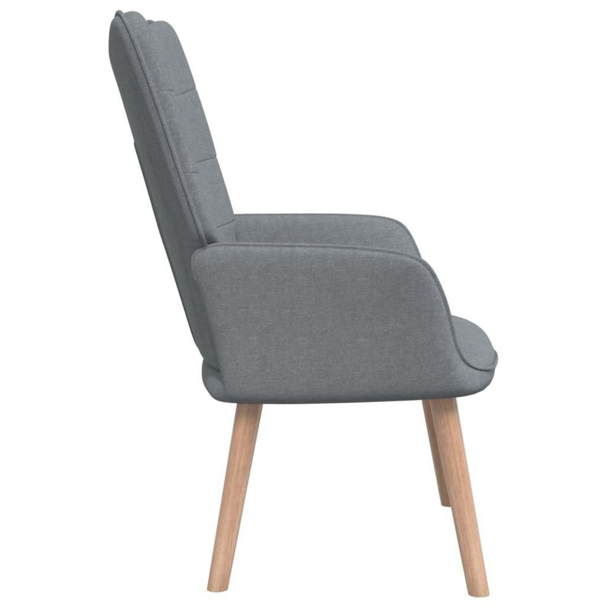 VIDAXL Chaise de relaxation Gris clair Tissu