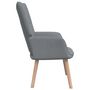 Voir la diapositive 4 : VIDAXL Chaise de relaxation Gris clair Tissu