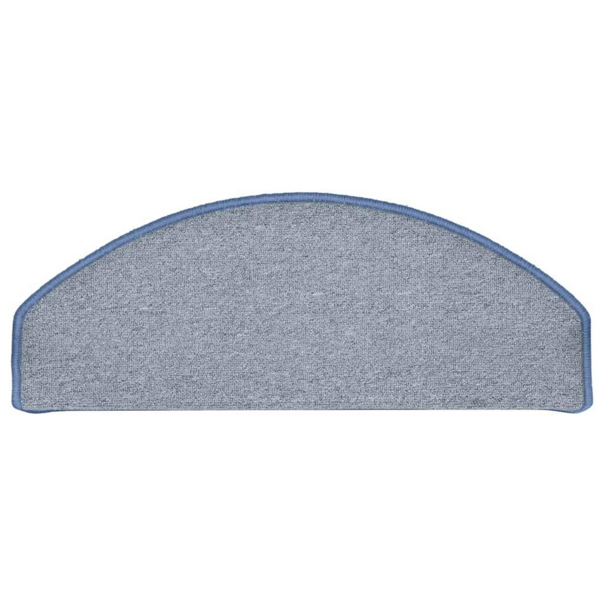 VIDAXL Tapis de marches d'escalier 15 pcs Gris clair et bleu 65x24x4cm
