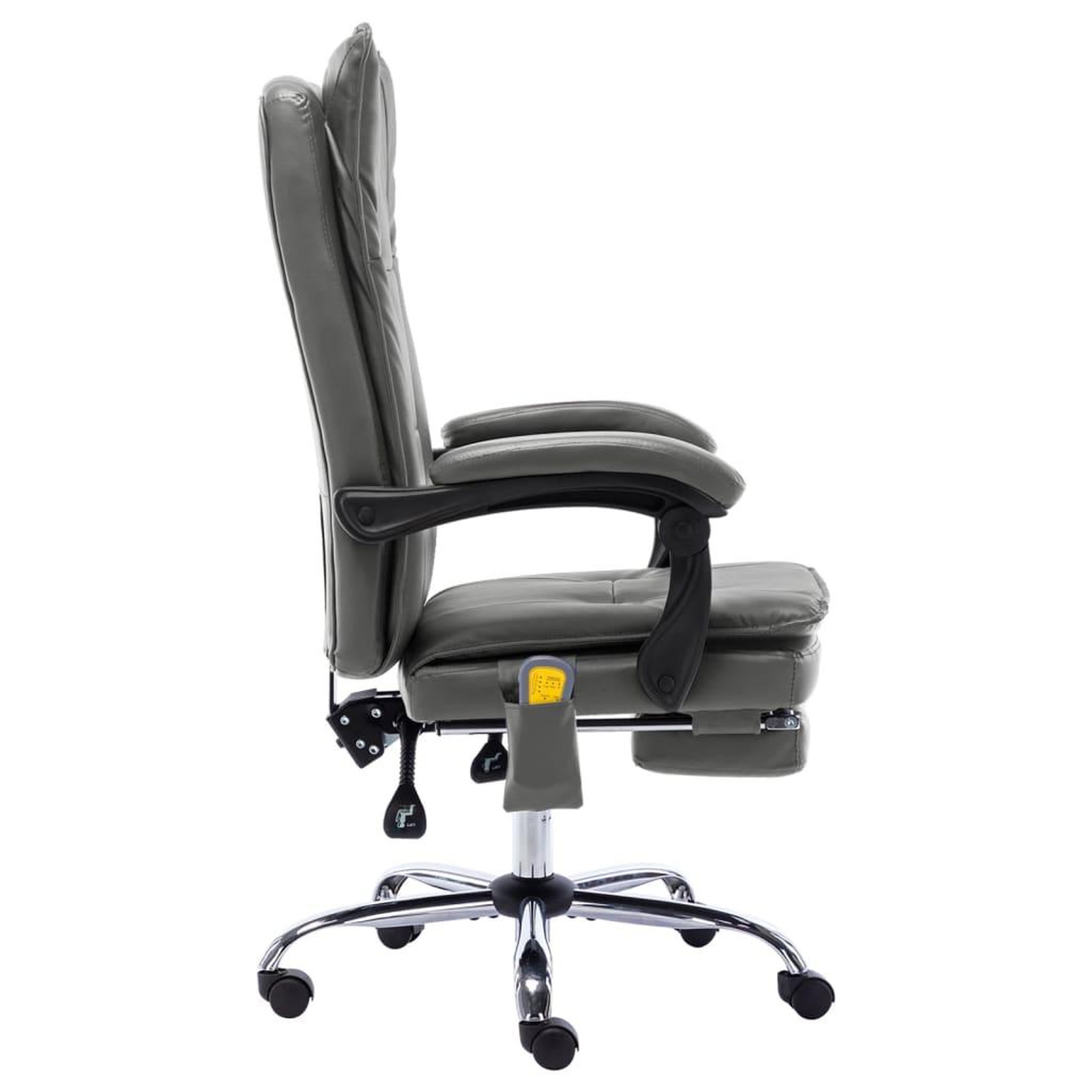Voir la diapositive 3 : VIDAXL Chaise de bureau de massage Anthracite Similicuir