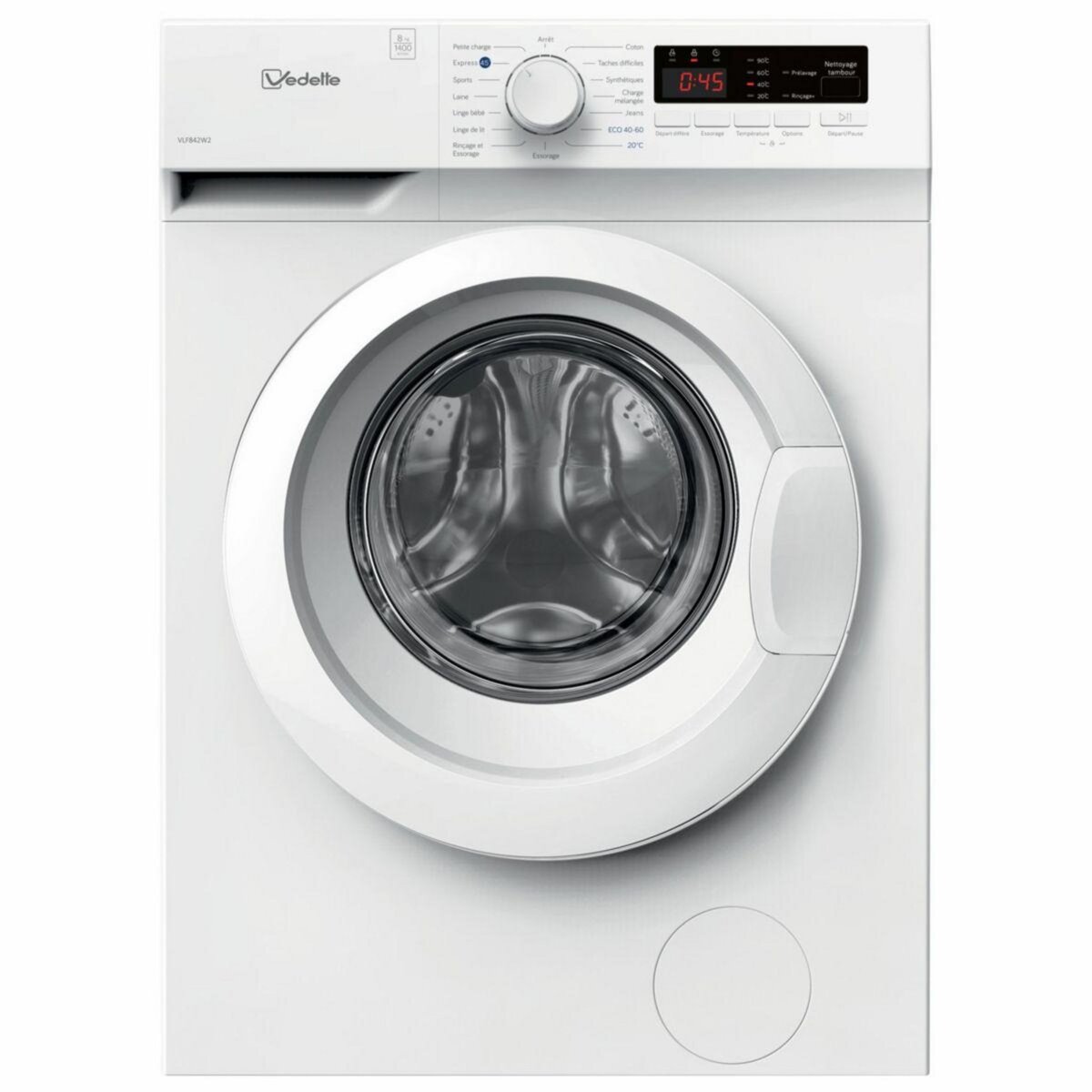 Vedette Lave linge hublot VLF842W2 pas cher 