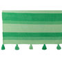 Voir la diapositive 2 : Paris Prix Plaid Rayé à Pompons  Polly  130x180cm Vert