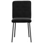 Voir la diapositive 4 : VIDAXL Chaises a manger lot de 2 Noir Velours