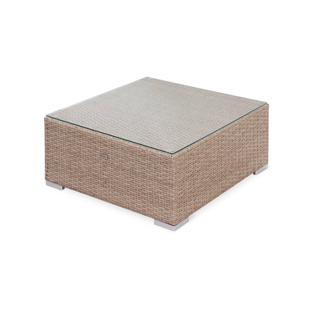 SWEEEK Salon de jardin en résine tressée - Napoli  - 5 places