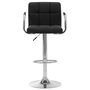 Voir la diapositive 3 : VIDAXL Chaises de bar lot de 2 noir tissu