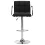 Voir la diapositive 3 : VIDAXL Chaises de bar lot de 2 noir tissu