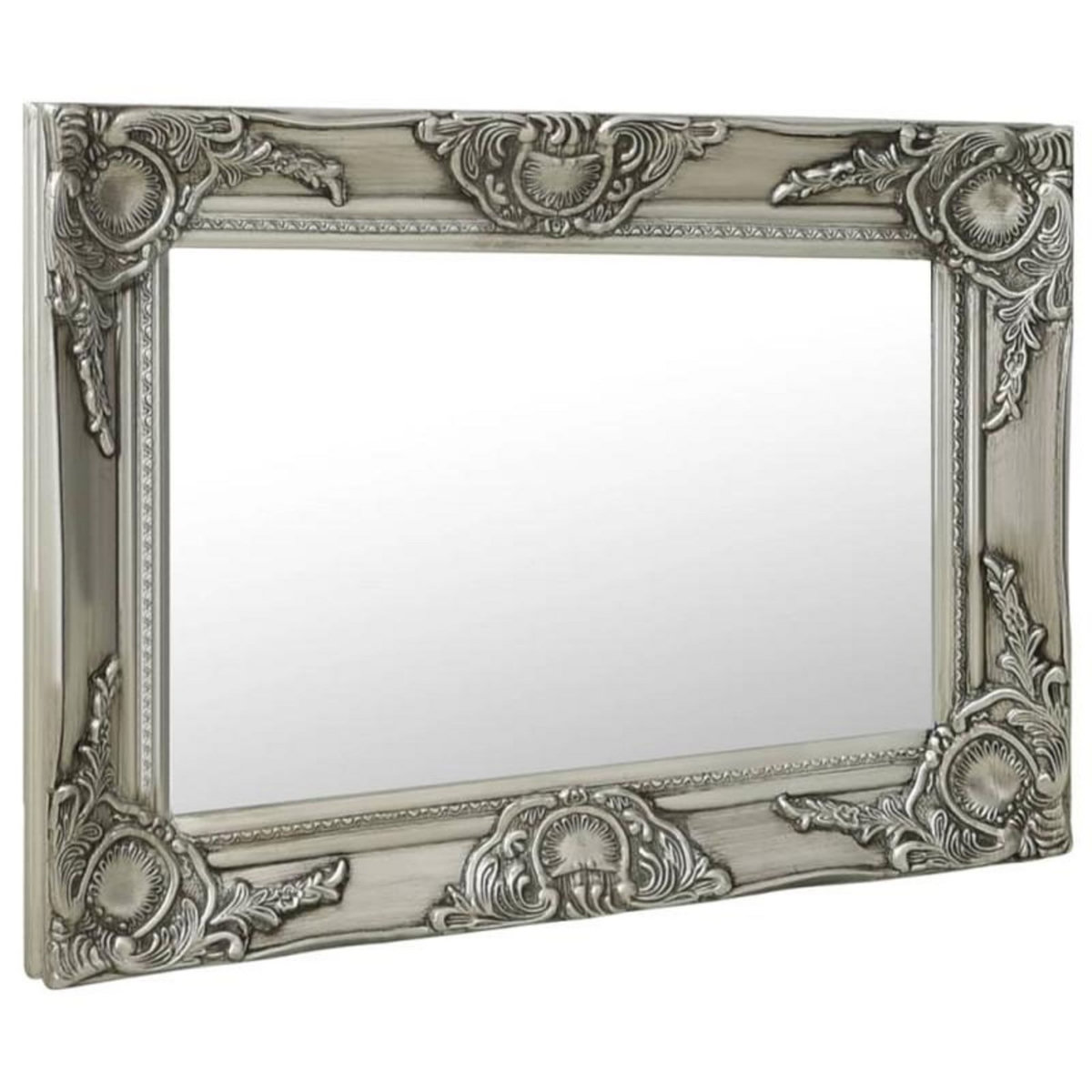 VIDAXL Miroir mural style baroque 60x40 cm Argenté