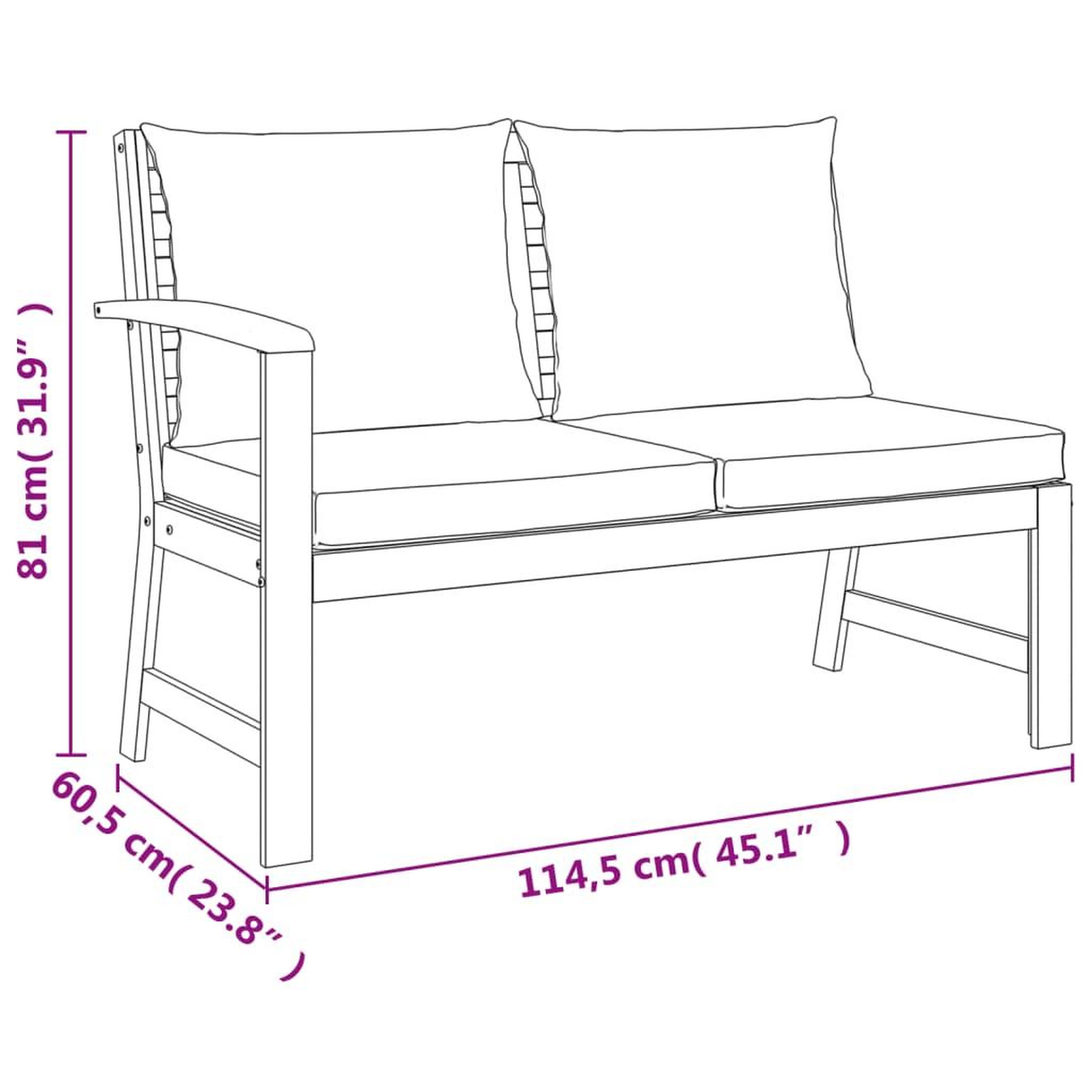 Voir la diapositive 6 : VIDAXL Ensemble a manger de jardin avec coussins 11 pcs bois d'acacia