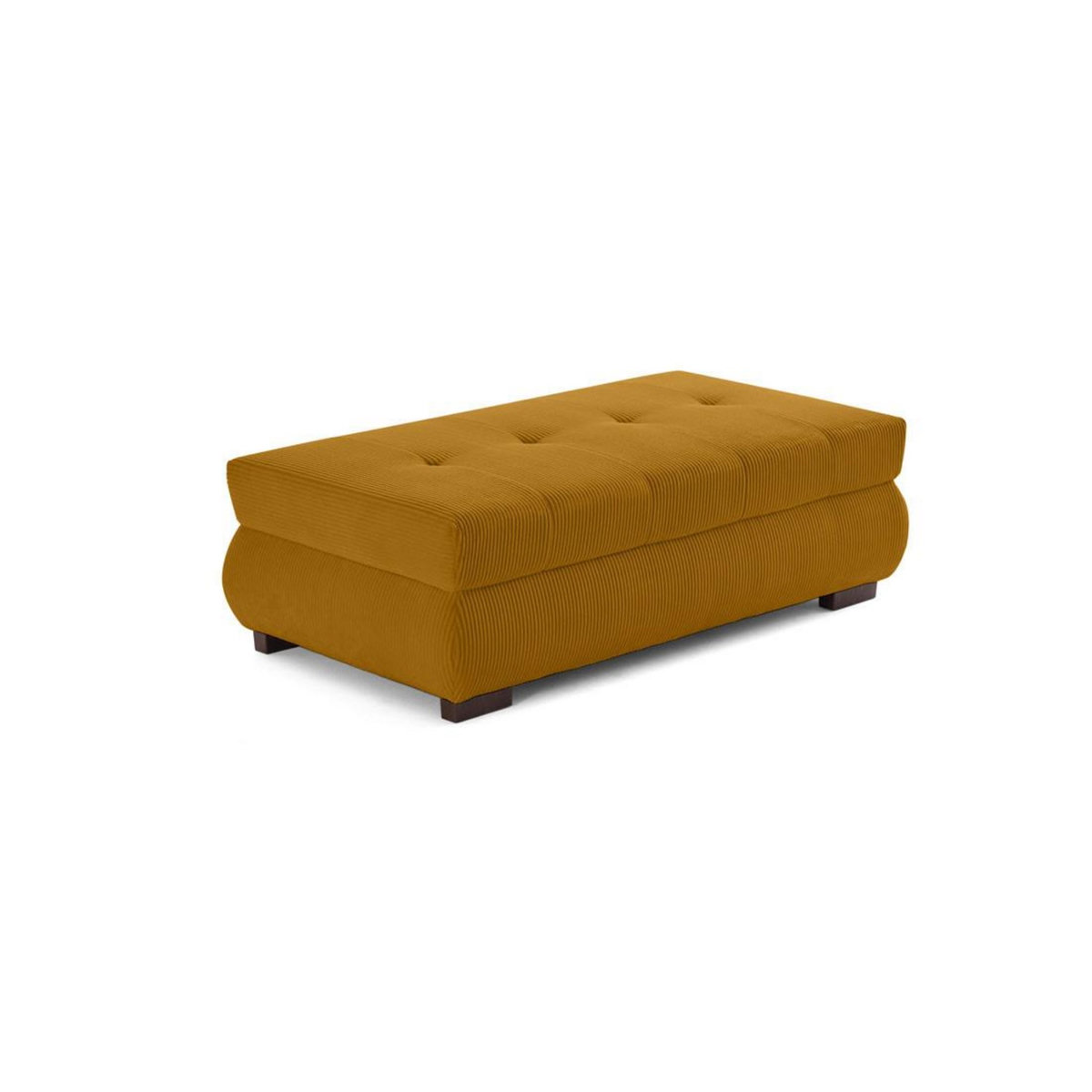 LISA DESIGN Vermont - pouf d'appoint - en velours côtelé