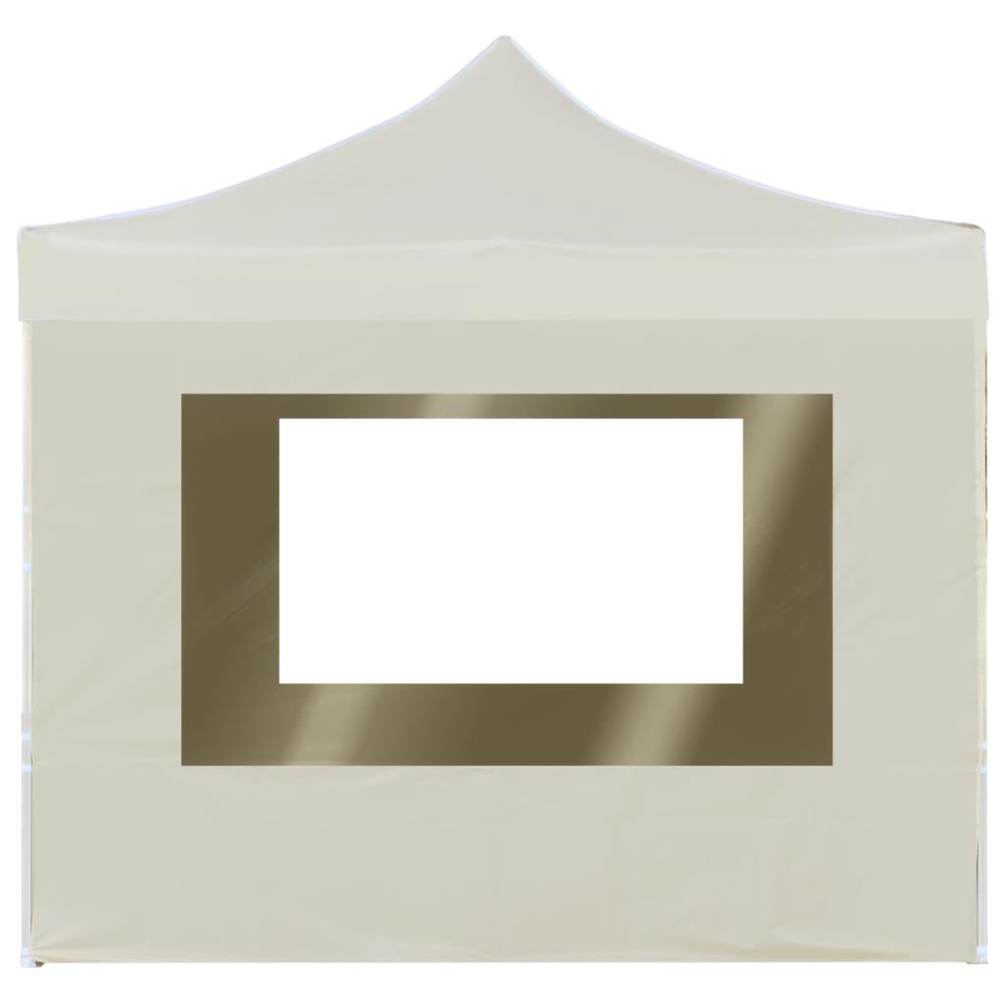 Voir la diapositive 5 : VIDAXL Tente de reception pliable avec parois Aluminium 3 x 3 m Creme
