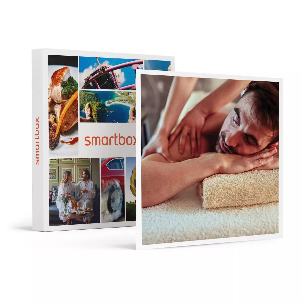 Smartbox Coffret cadeau Fête des Pères : une pause détente avec massage et boisson - Coffret Cadeau Bien-être
