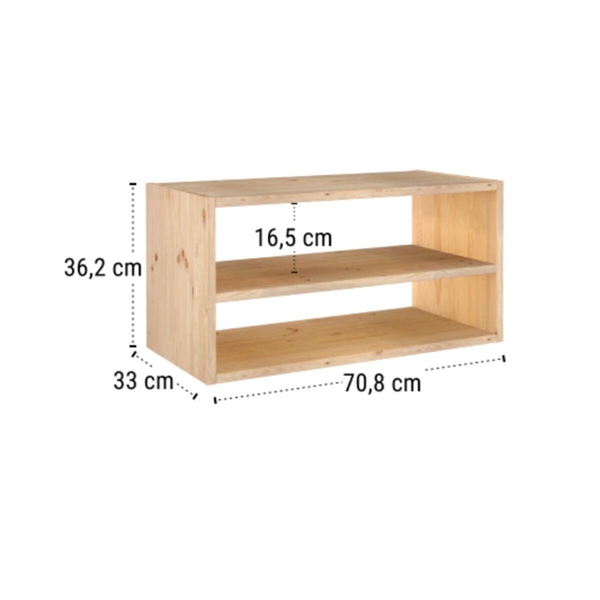 Astigarraga Etagère 2 cases bois - DMC2TV.99