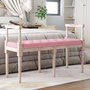 Voir la diapositive 1 : VIDAXL Banc Rose 110x40x70 cm Velours