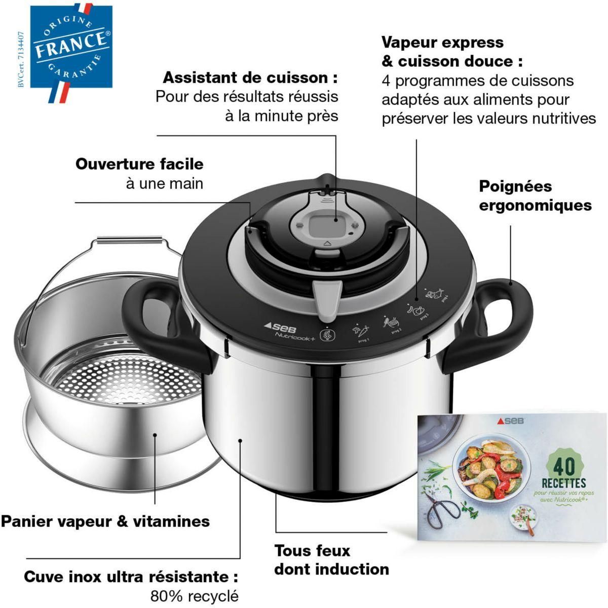 SEB Autocuiseur Nutricook 6 L inox induction P4220705