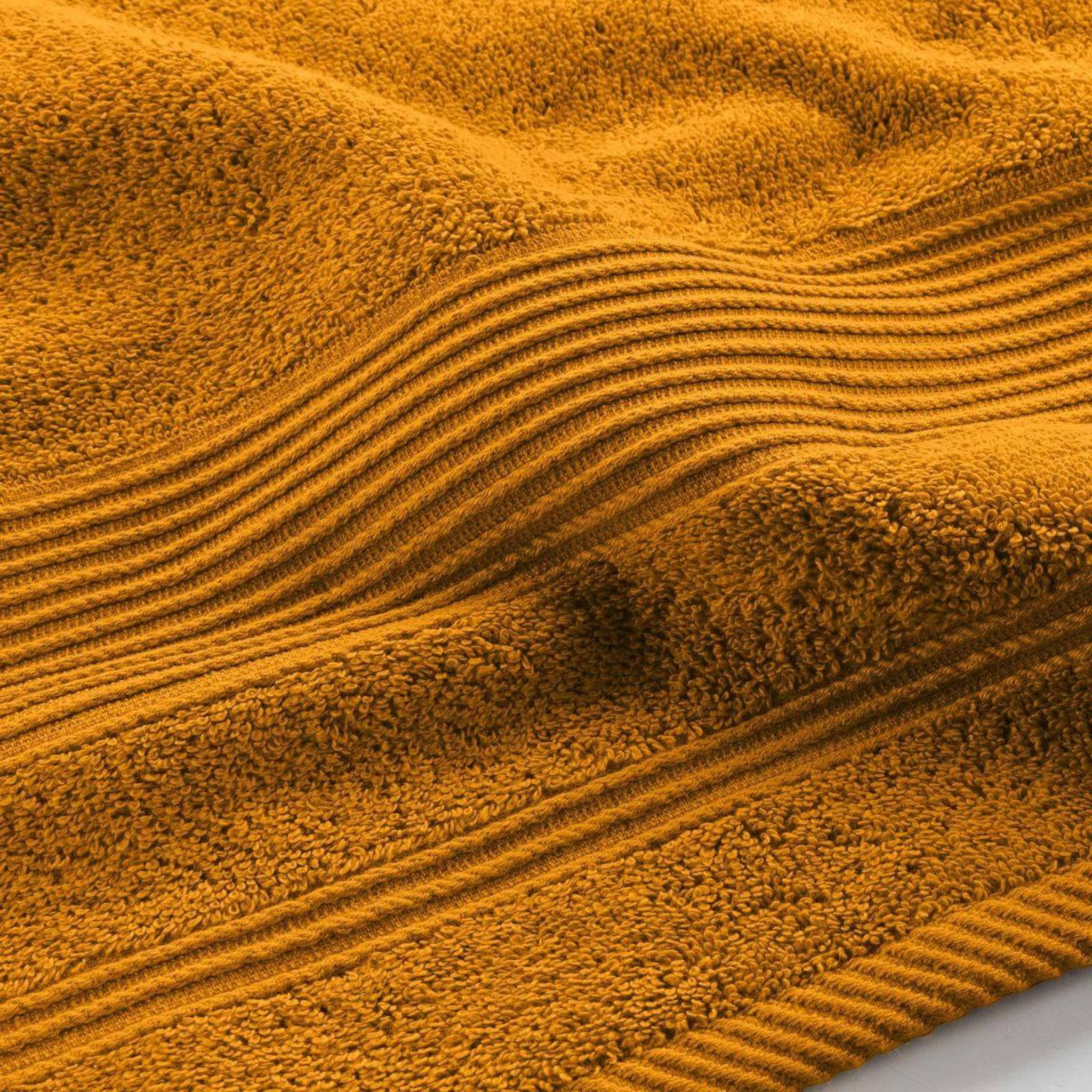 Voir la diapositive 3 : Douceur d'Intérieur Drap de bain  tendresse  90x150cm jaune curry