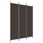Voir la diapositive 2 : VIDAXL Cloison de separation 3 panneaux Marron 150x200 cm Tissu