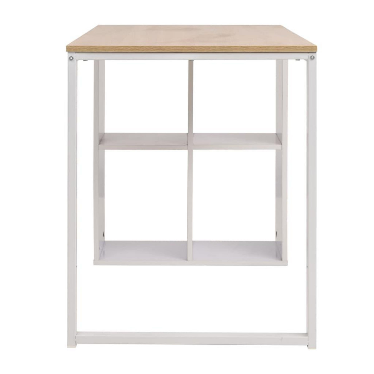 VIDAXL Table d'ecriture 120x60x75 cm Chene et blanc