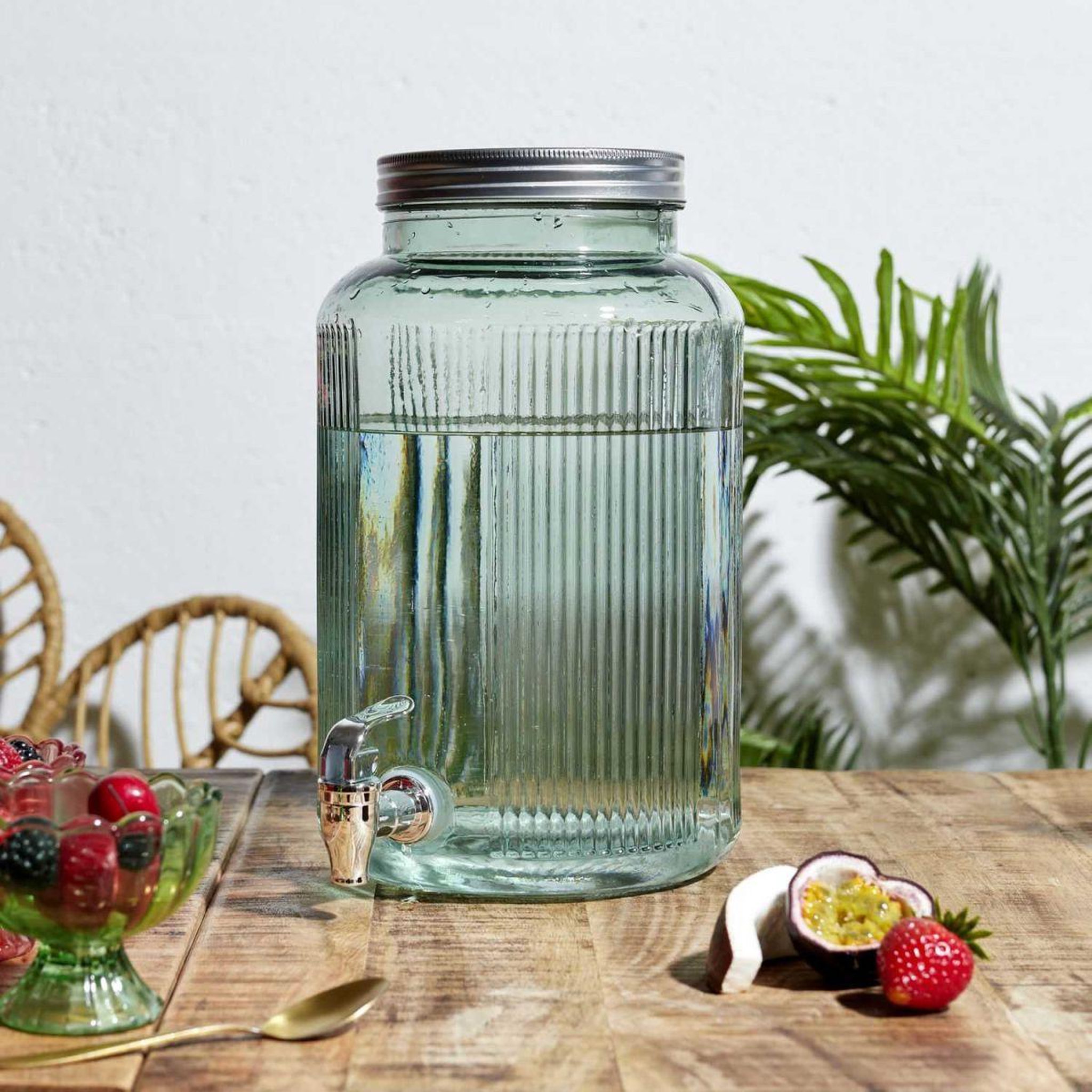 Voir la diapositive 2 : COOK CONCEPT Distributeur de boisson en verre  colores  5l transparent