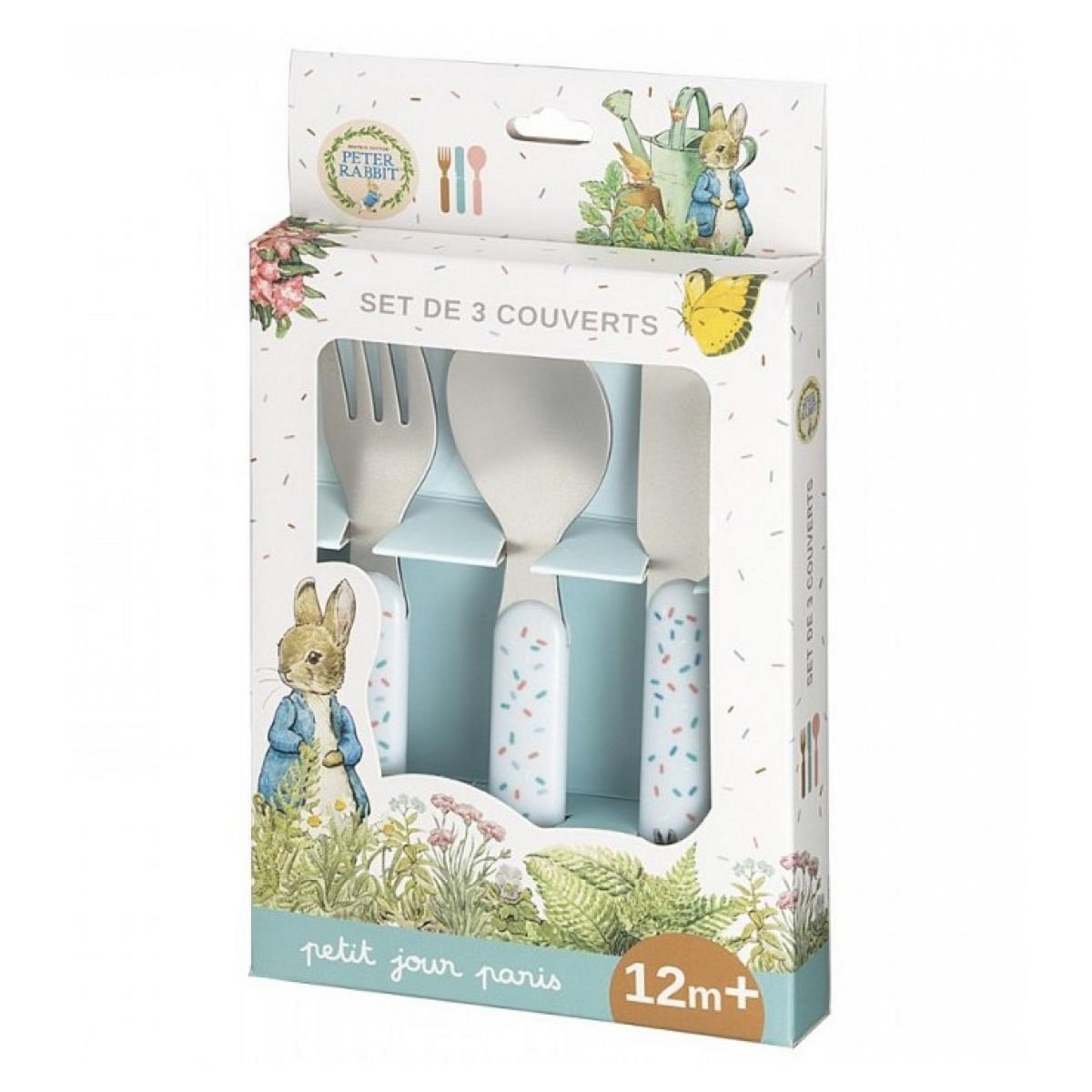 Petit Jour Set de 3 couverts pierre lapin