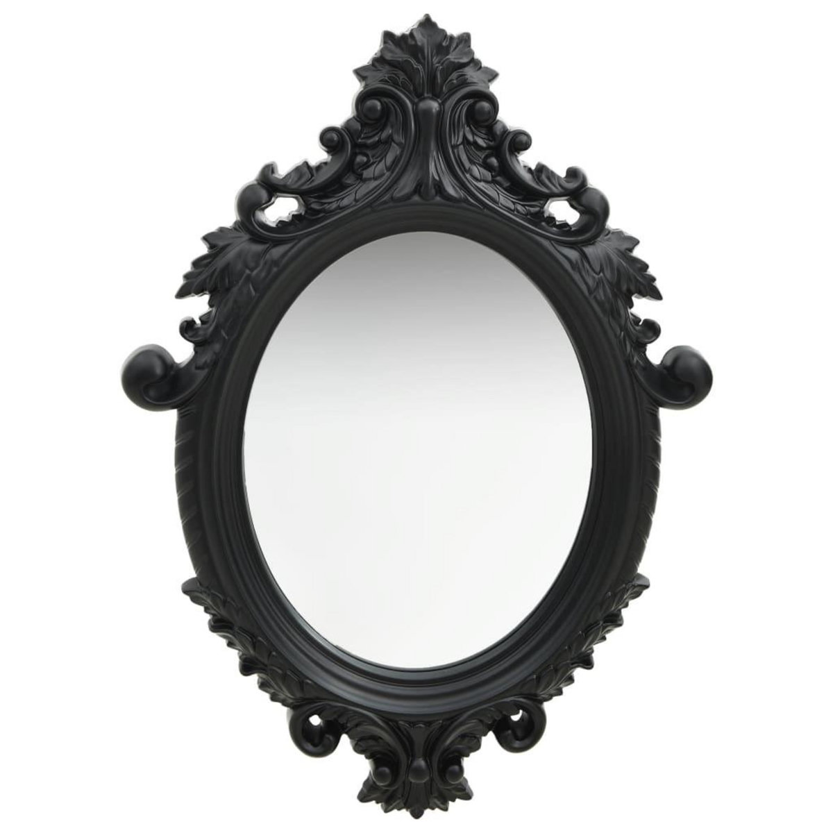 VIDAXL Miroir mural style chateau 56x76 cm Noir