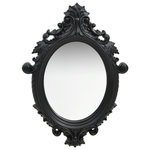 VIDAXL Miroir mural style chateau 56x76 cm Noir