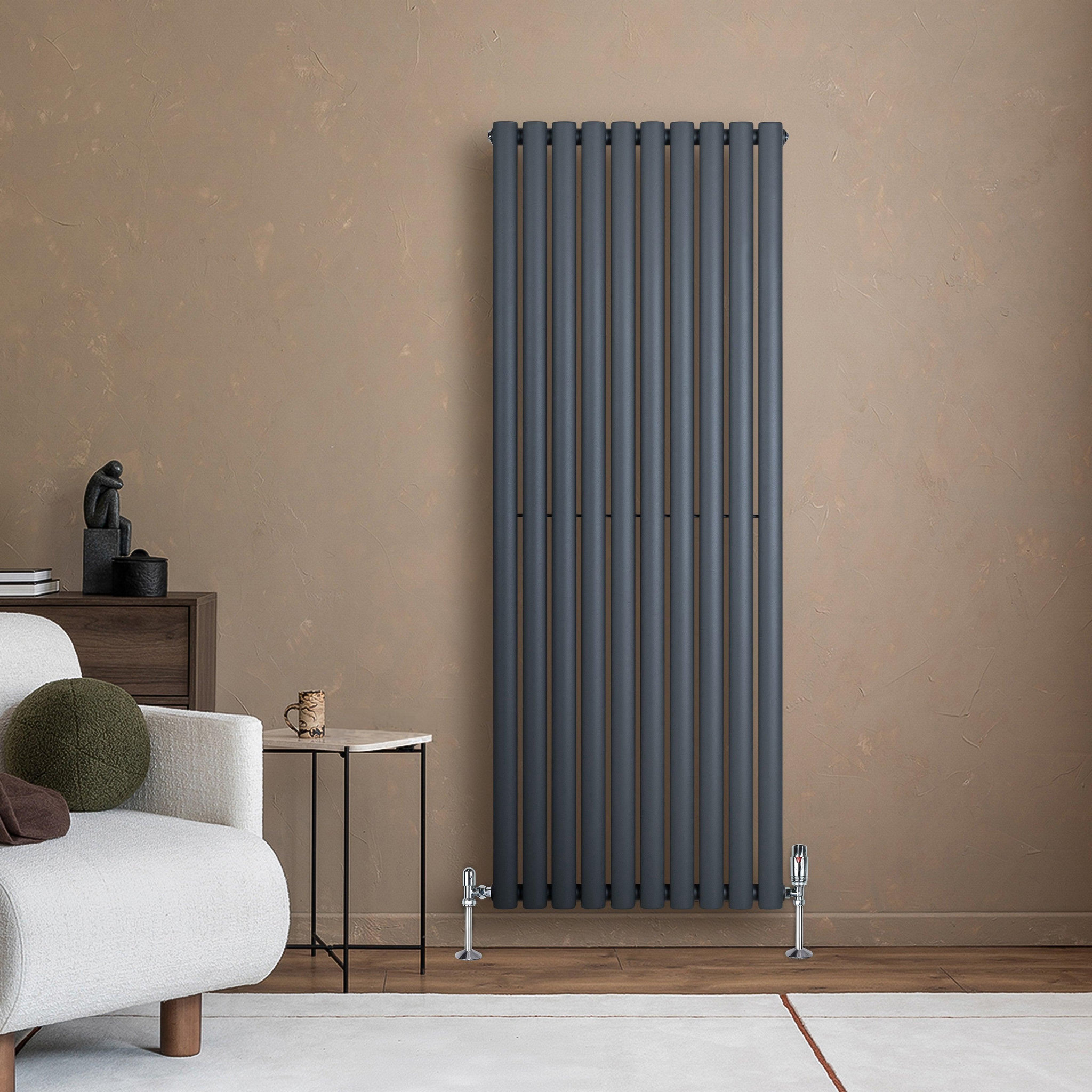 Voir la diapositive 4 : MONSTERSHOP Radiateur à colonnes ovales, 1 panneau - 1600 x 600 mm