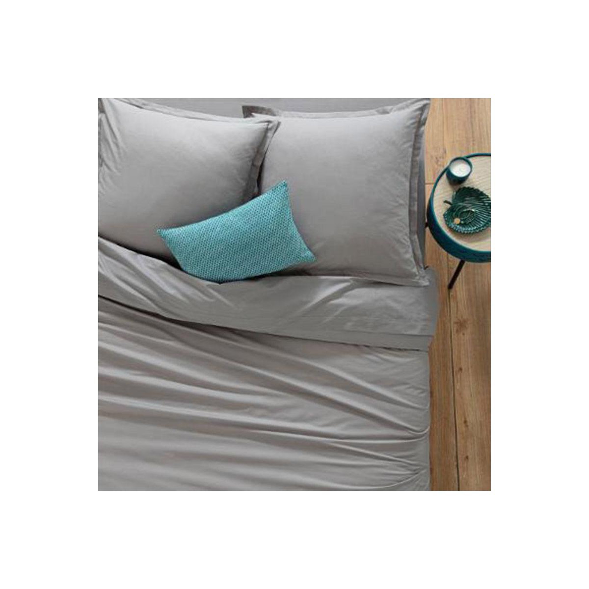 Voir la diapositive 4 : ATMOSPHERA Drap plat  intérieur  180x290cm gris